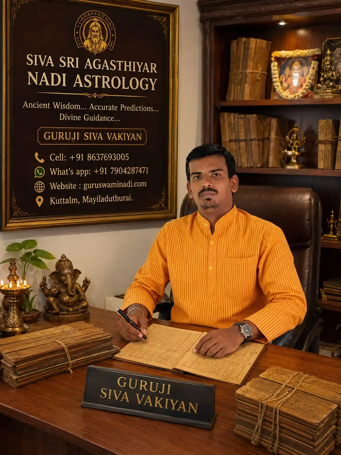 குருஸ்வாமி நாடி ஜோதிடர் வைத்தீஸ்வரன் கோயில் - Guruswami Nadi Astrologer